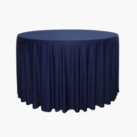 Scuba 108" Round Tablecloth - Navy Blue