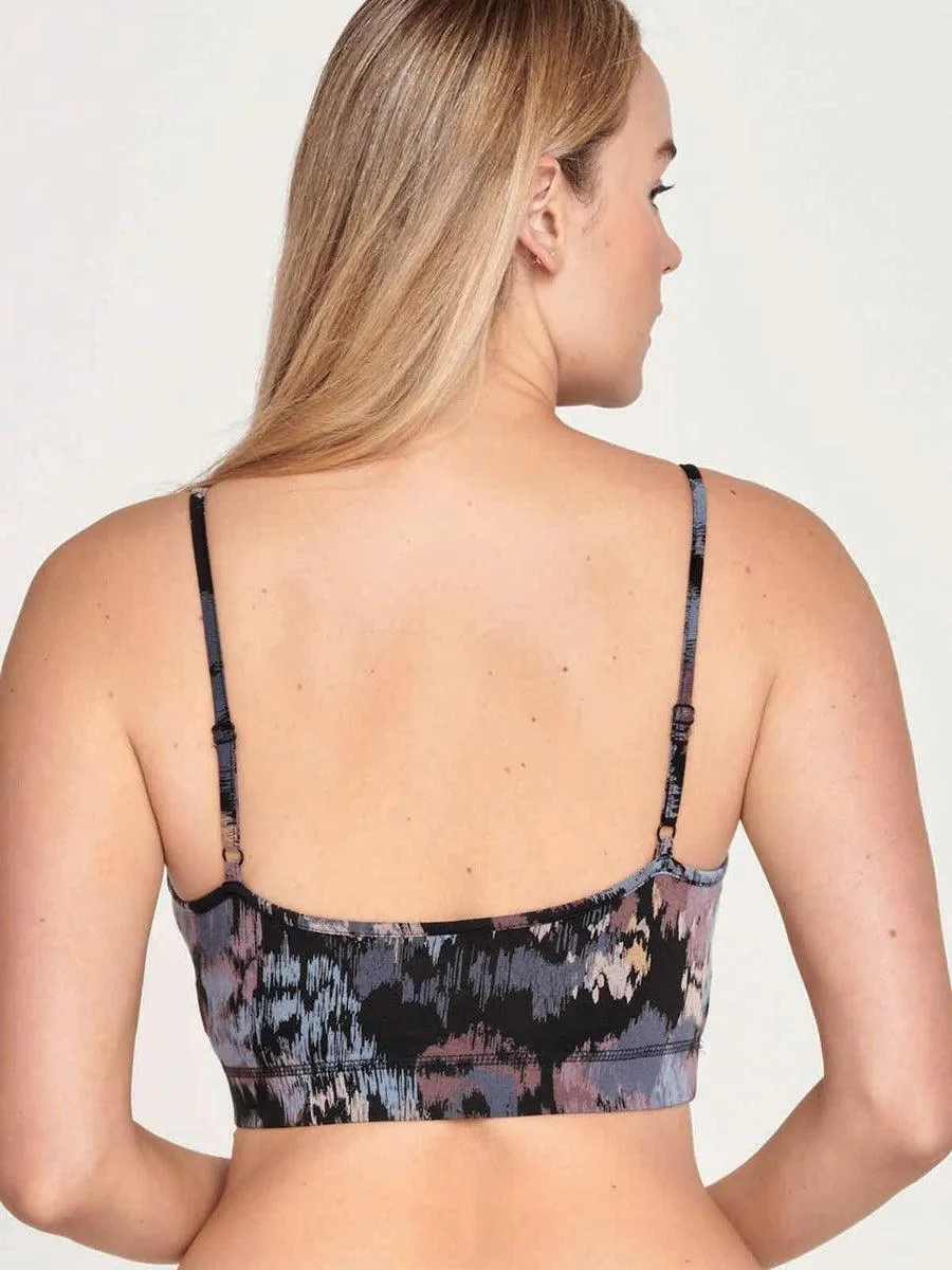 Sheraton Bamboo Floral Bralette - Black