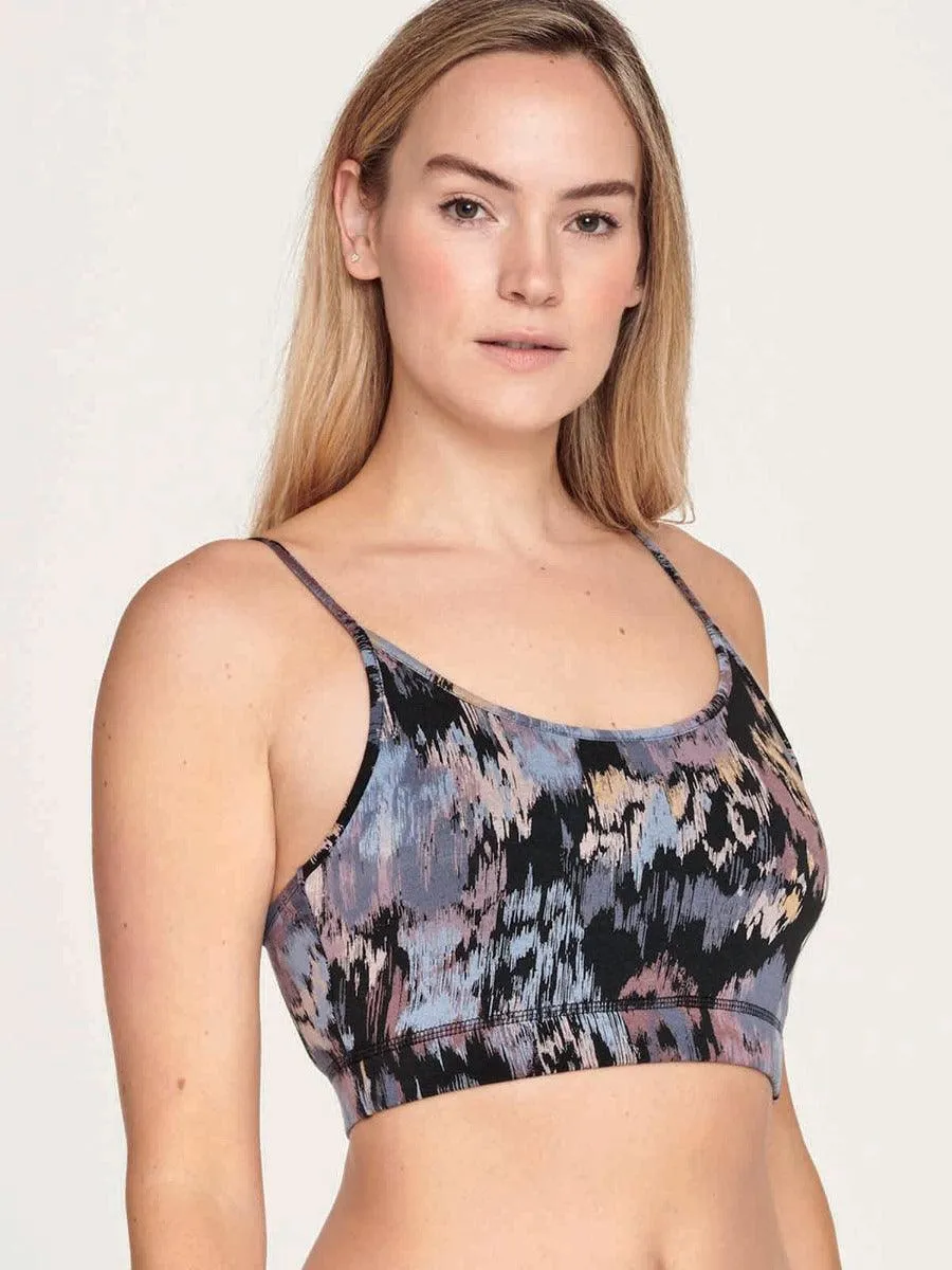 Sheraton Bamboo Floral Bralette - Black