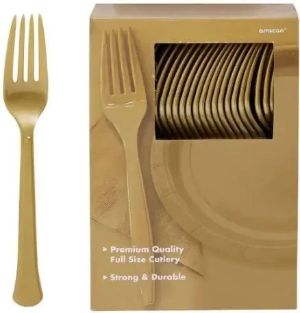 Solid Color Plastic Forks - 100/Pack or 600/Case