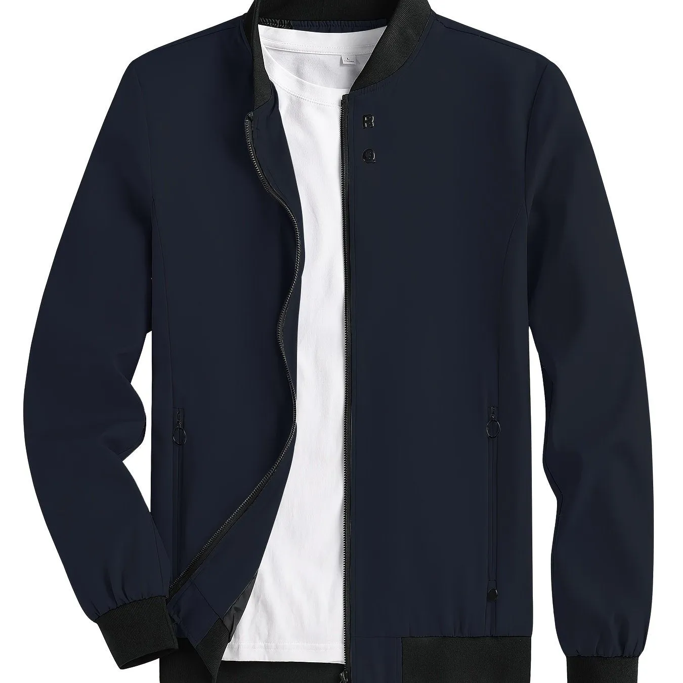 Stay Stylish  Comfy with RQs Windproof Zipper Jacket