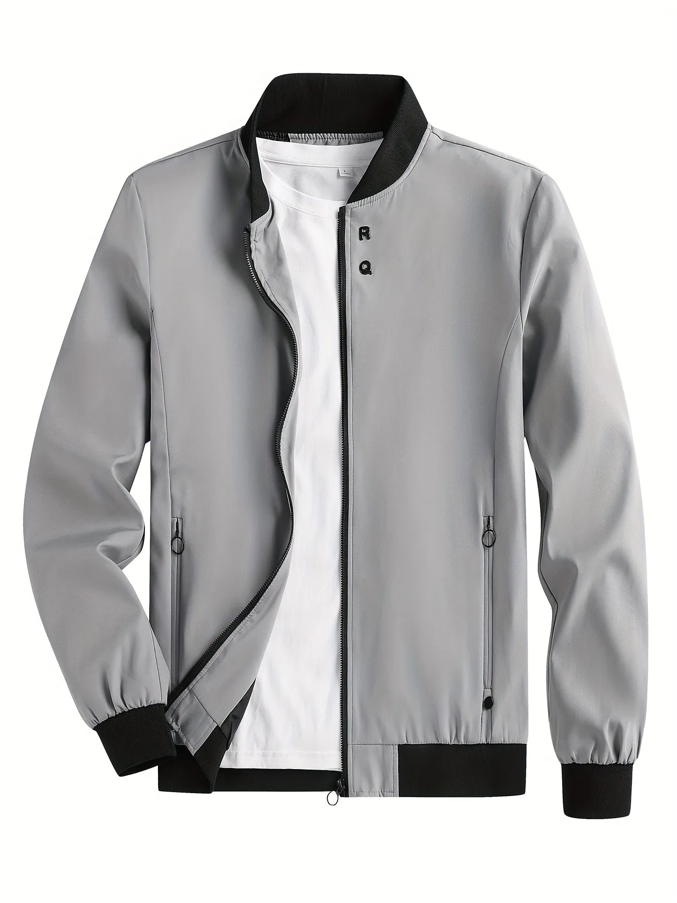 Stay Stylish  Comfy with RQs Windproof Zipper Jacket