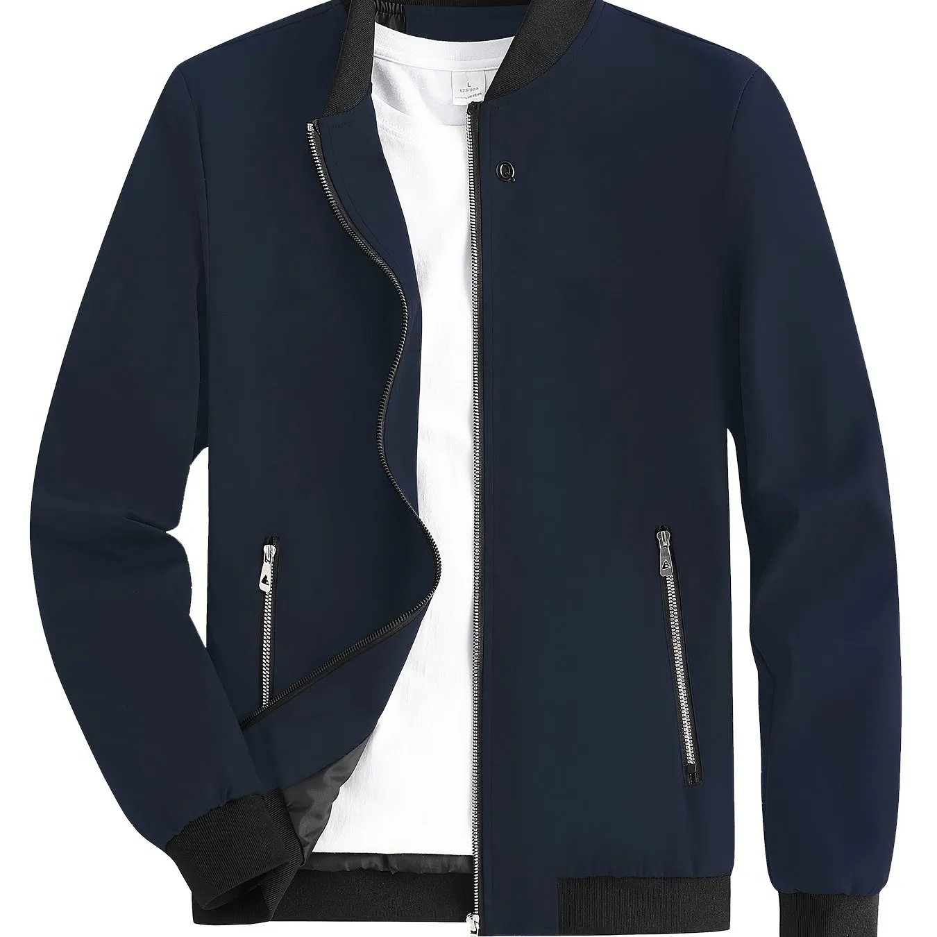 Stay Stylish  Comfy with RQs Windproof Zipper Jacket
