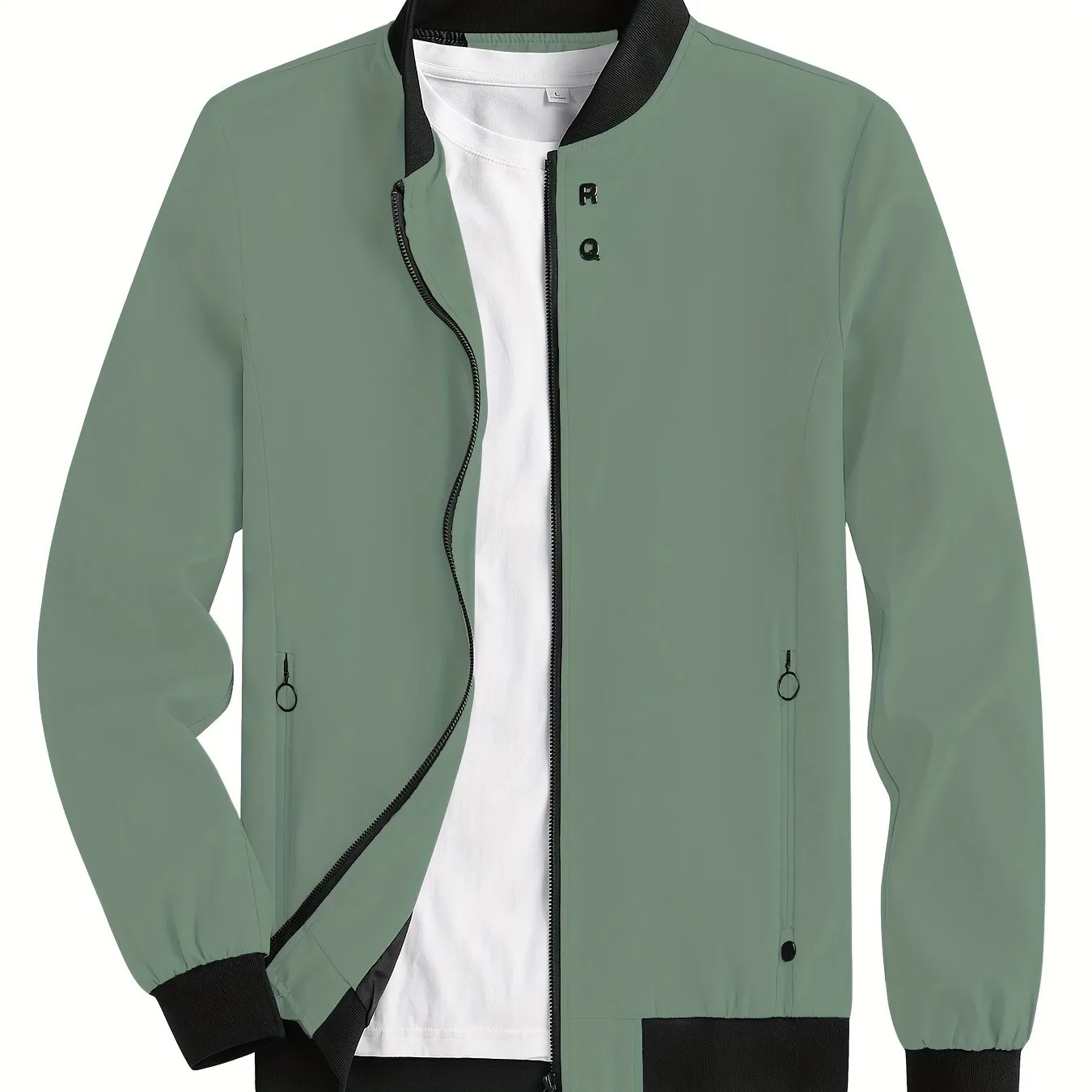 Stay Stylish  Comfy with RQs Windproof Zipper Jacket