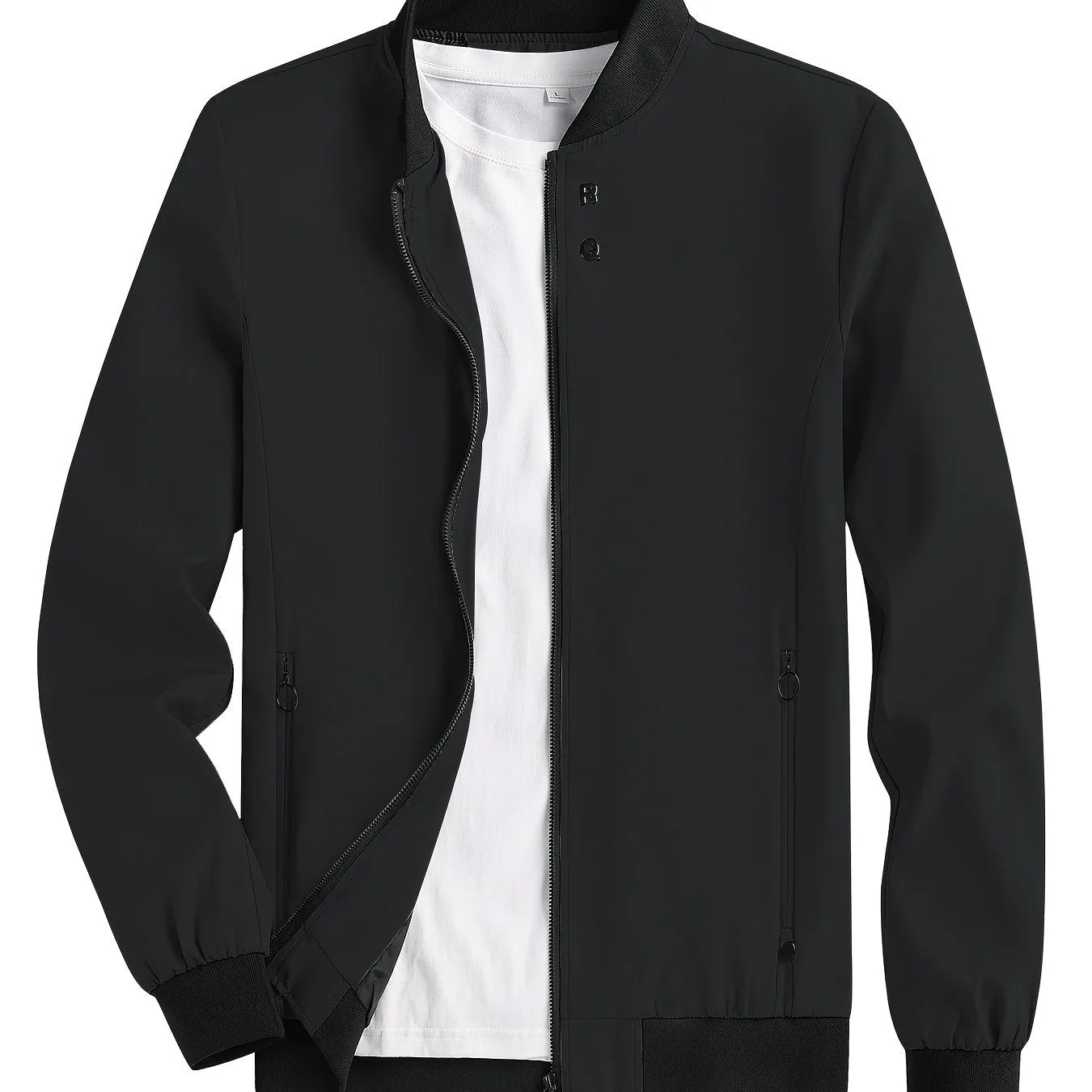 Stay Stylish  Comfy with RQs Windproof Zipper Jacket