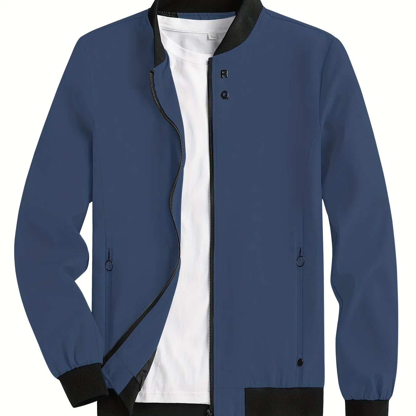 Stay Stylish  Comfy with RQs Windproof Zipper Jacket