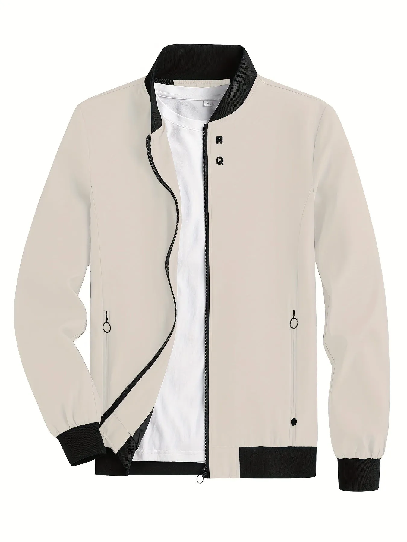 Stay Stylish  Comfy with RQs Windproof Zipper Jacket