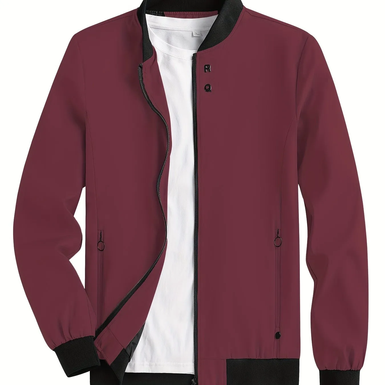 Stay Stylish  Comfy with RQs Windproof Zipper Jacket