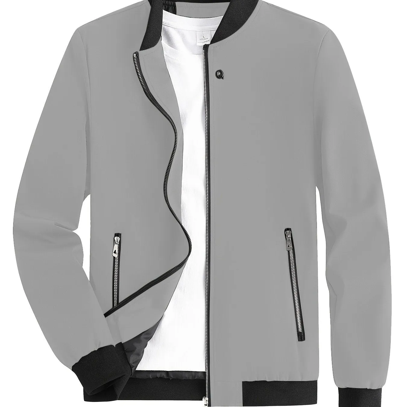 Stay Stylish  Comfy with RQs Windproof Zipper Jacket
