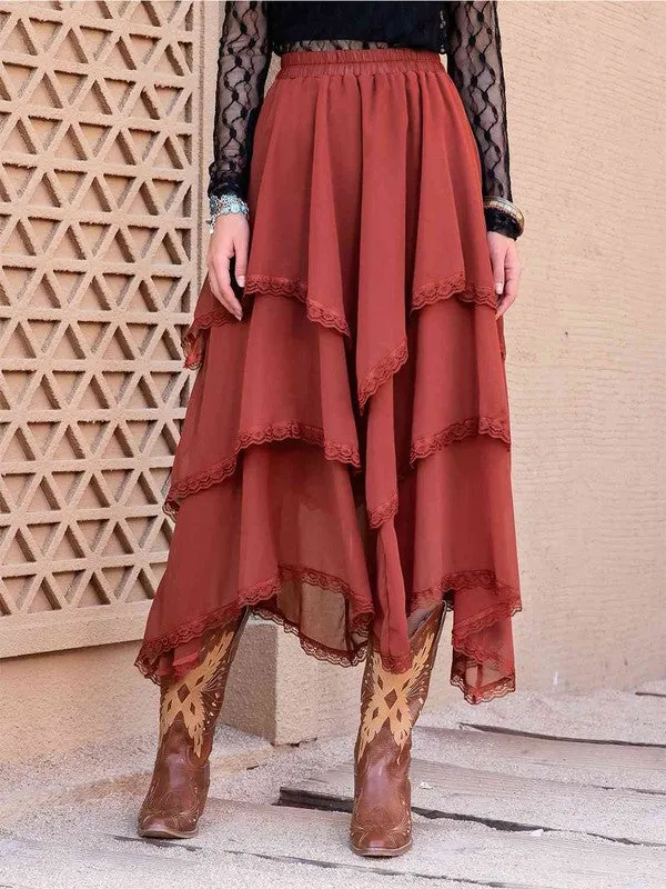 TEEK - Tiered Midi Skirt
