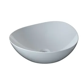 TOTO LT477G#01 Kiwami Asymmetrical Vessel Bathroom Sink with CEFIONTECT, Cotton White