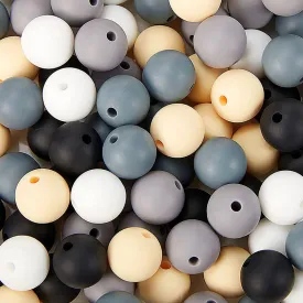 Wholesale 100PCS 15MM  Food Grade Baby Teething Round Silicone Beads