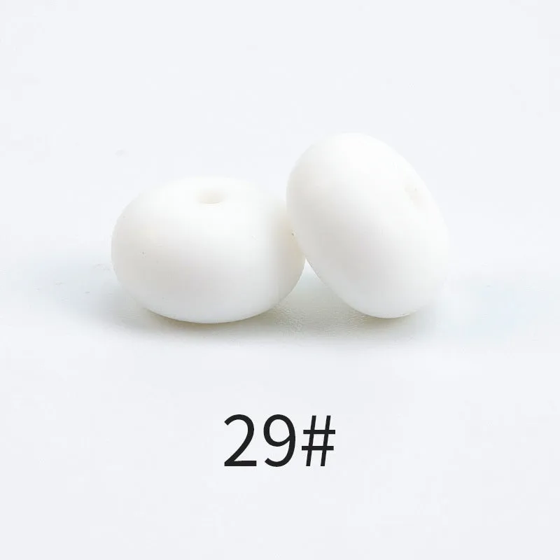Wholesale 100PCS Candy Color Silicone Beads