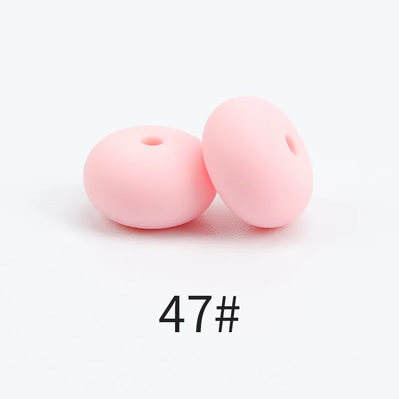 Wholesale 100PCS Candy Color Silicone Beads