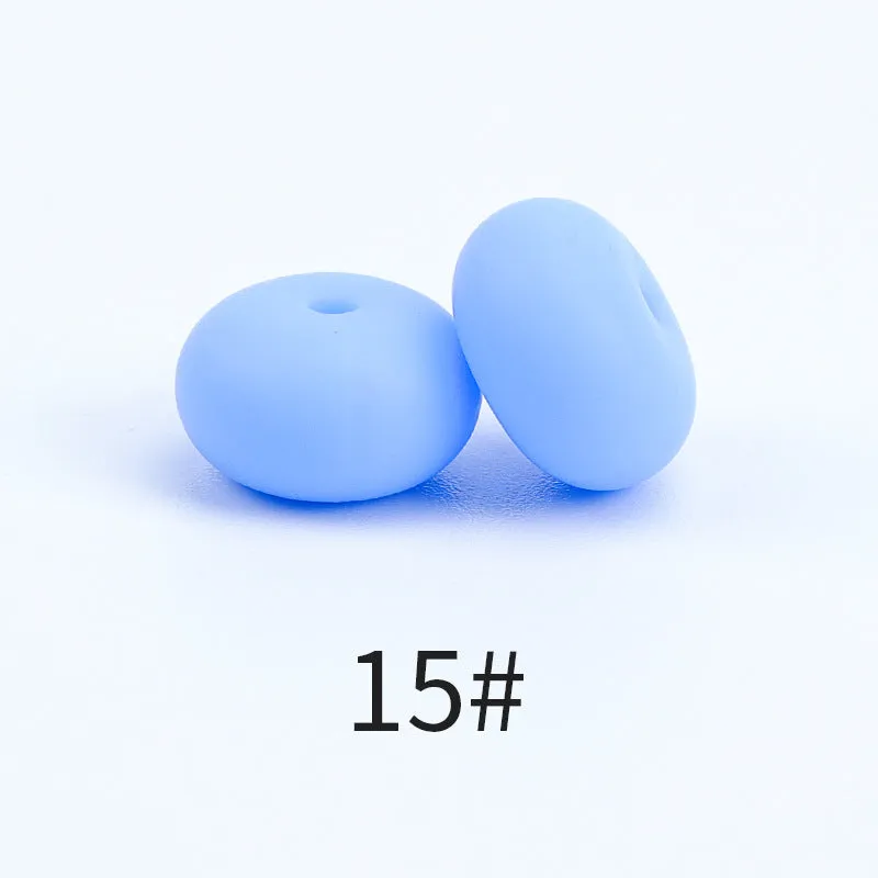 Wholesale 100PCS Candy Color Silicone Beads