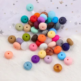 Wholesale 100PCS Candy Color Silicone Beads