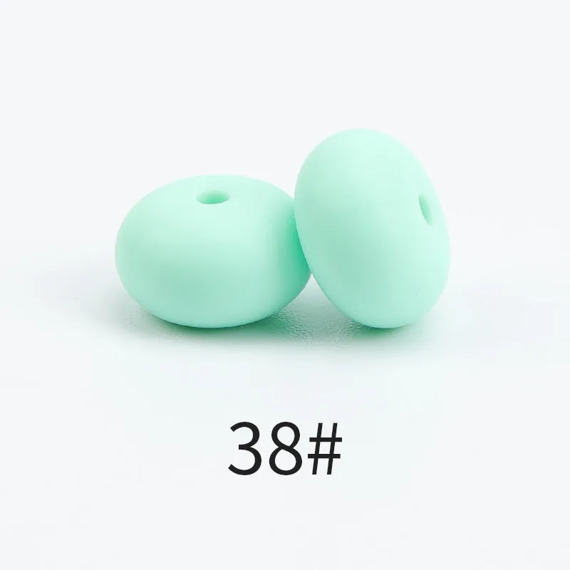 Wholesale 100PCS Candy Color Silicone Beads