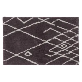Zerdali Bath Mat [Dark grey/Natural white]
